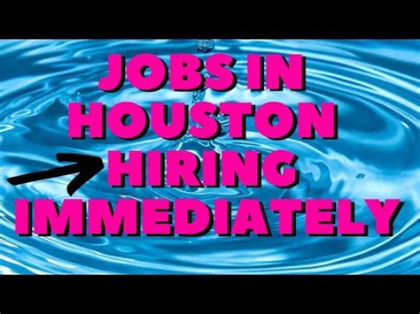 It&x27;s an opportunity to be your personal best. . Jobs hiring immediately houston